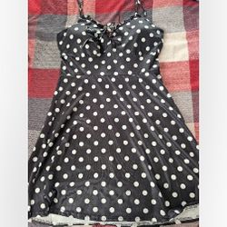 Black Polka Dot Dress 