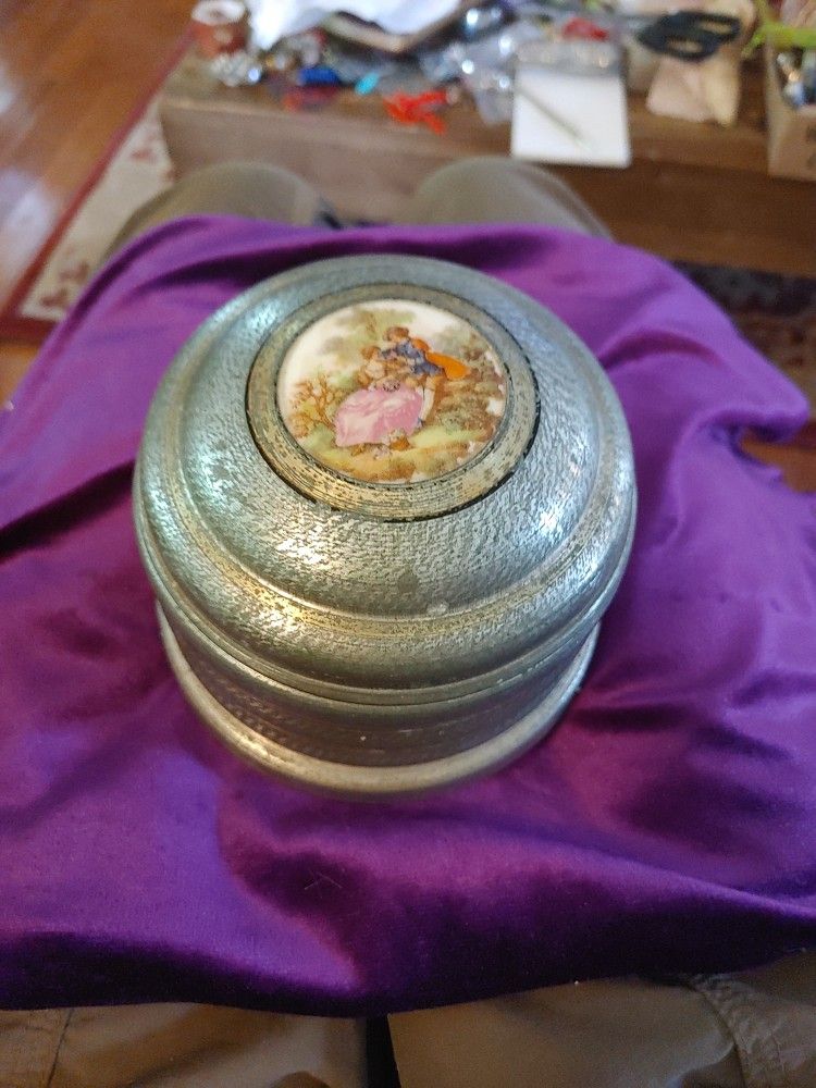 Vintage Aluminum Music Box