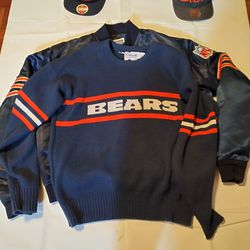 Chicago Bears Jersey Sweater Jacket 
