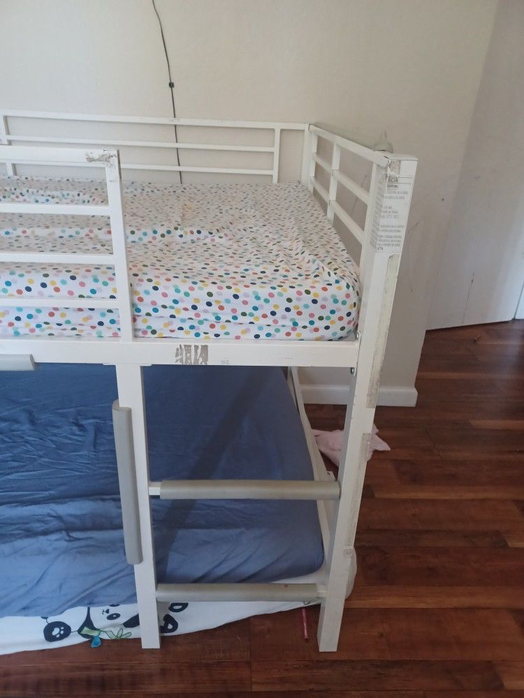 Low Loft Twin Bed With Mattress