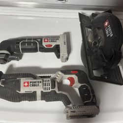 Porter Cable Saw 3 Piece Set