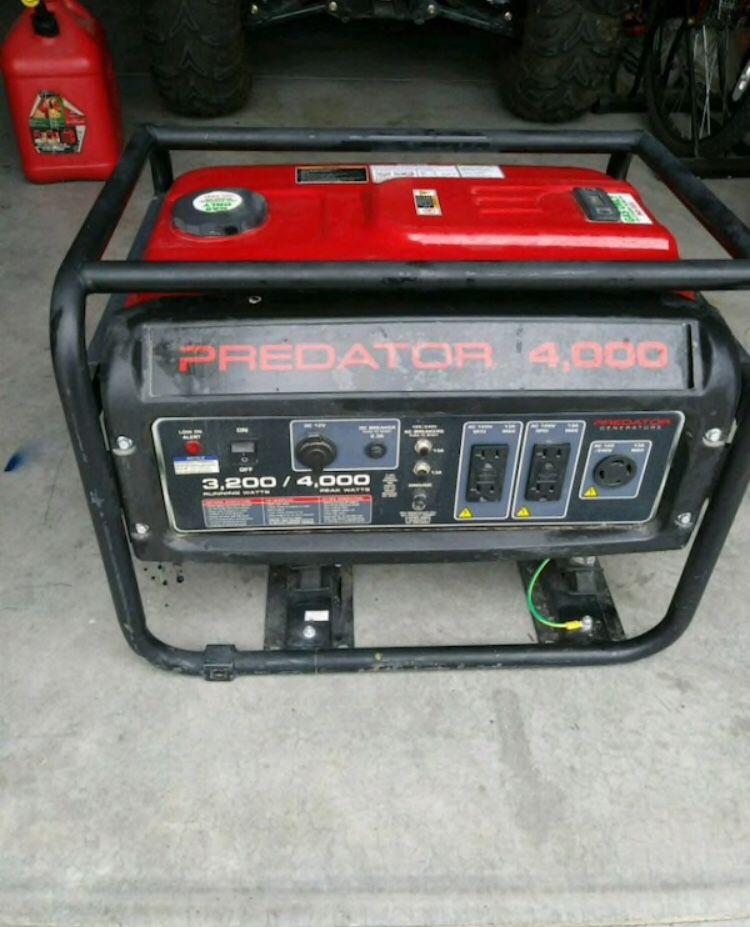 Gas powered generator predator