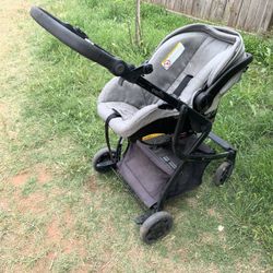 Evenflo Stroller With Car Seat Gray !