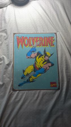 POW! Comic Book Style Wall Sign (Wolverine)