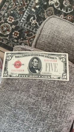 circulated 1928 $5 "G" (Chicago) Federal Reserve
