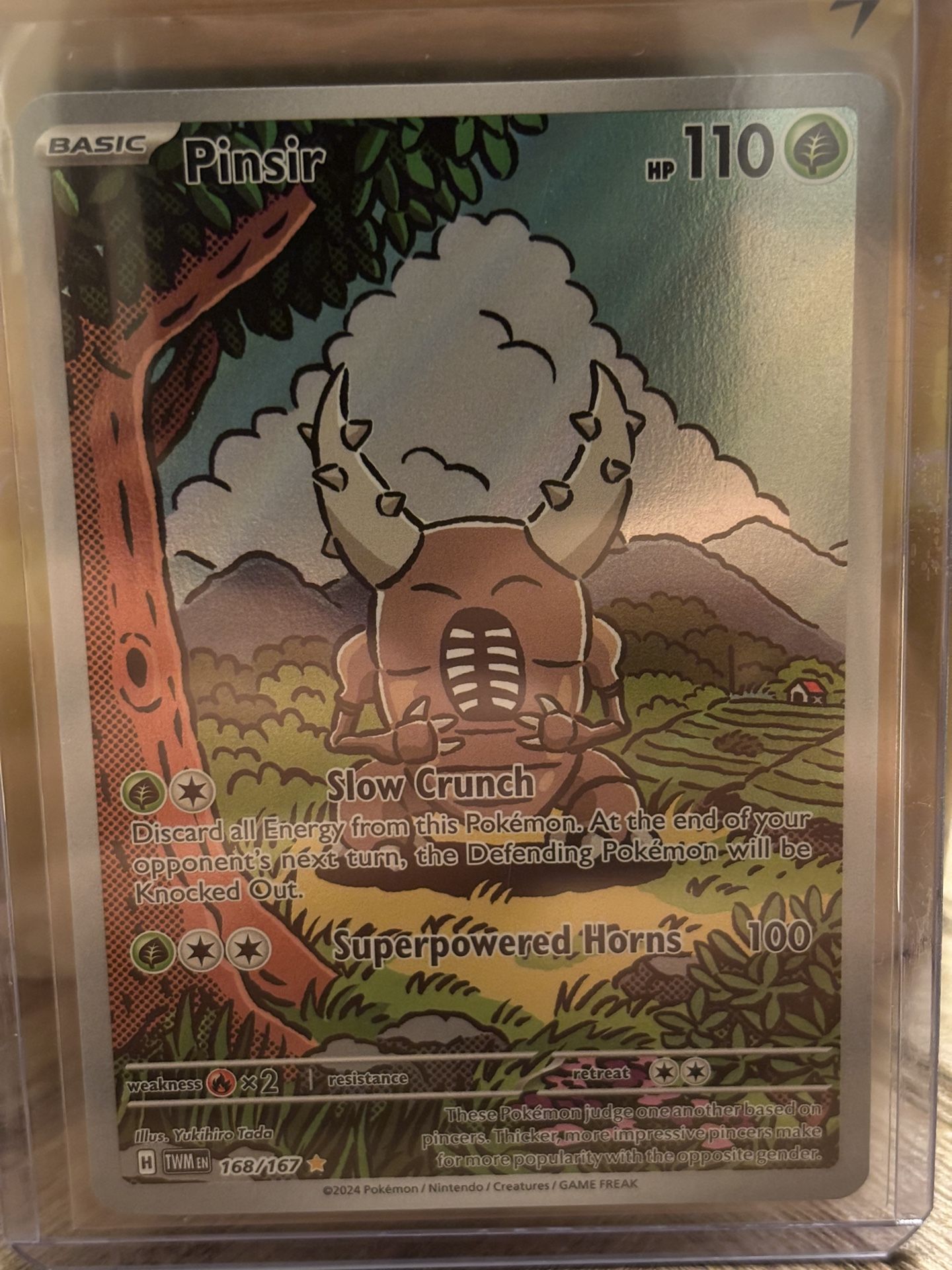 PINSIR 168/167 Illustration Rare - Pokemon TCG Twilight Masquerade