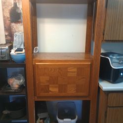 Microwave stand bread box