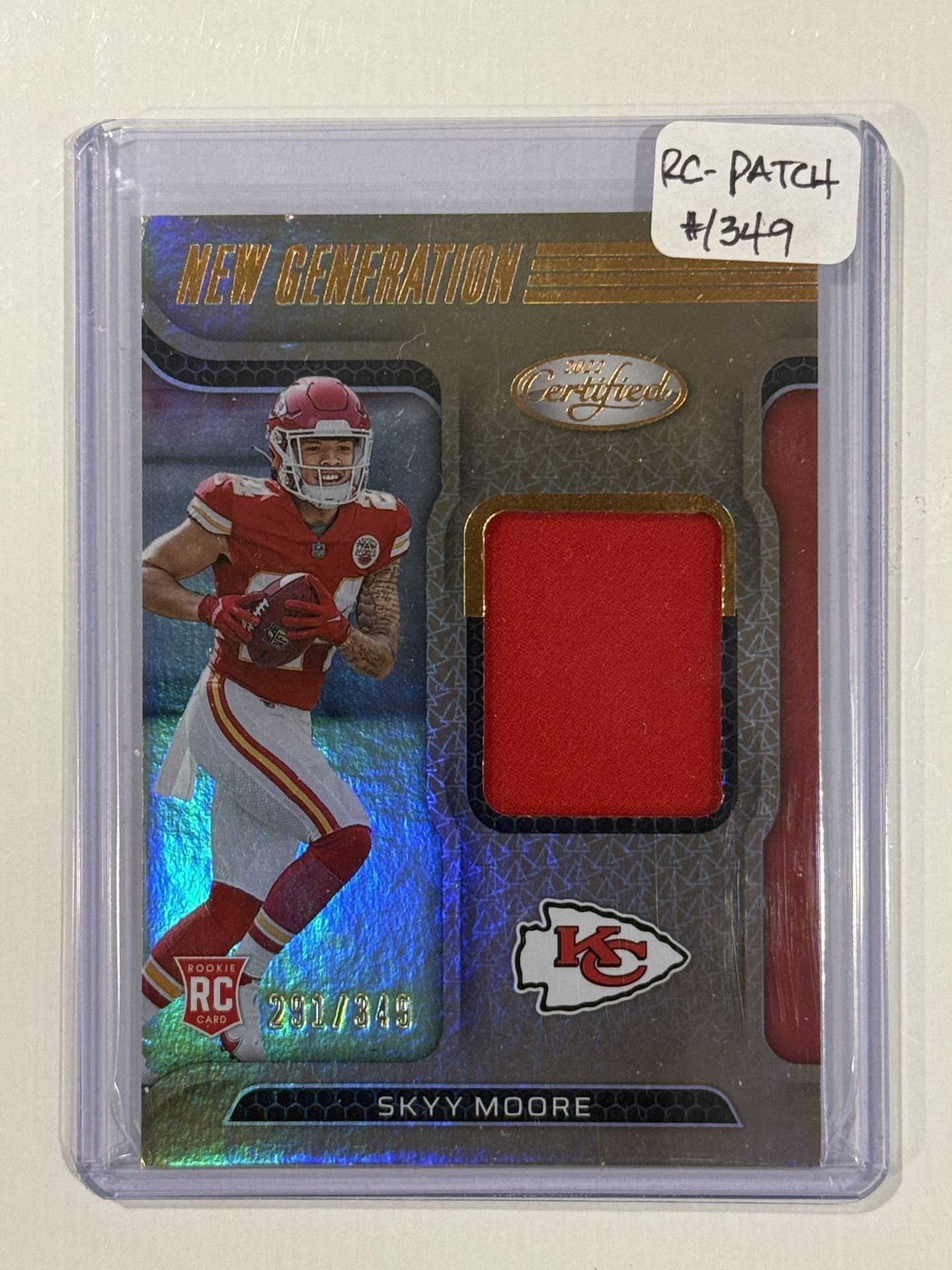 2022 Panini Certified New Generation #NGJ-SM Skyy Moore RC Patch