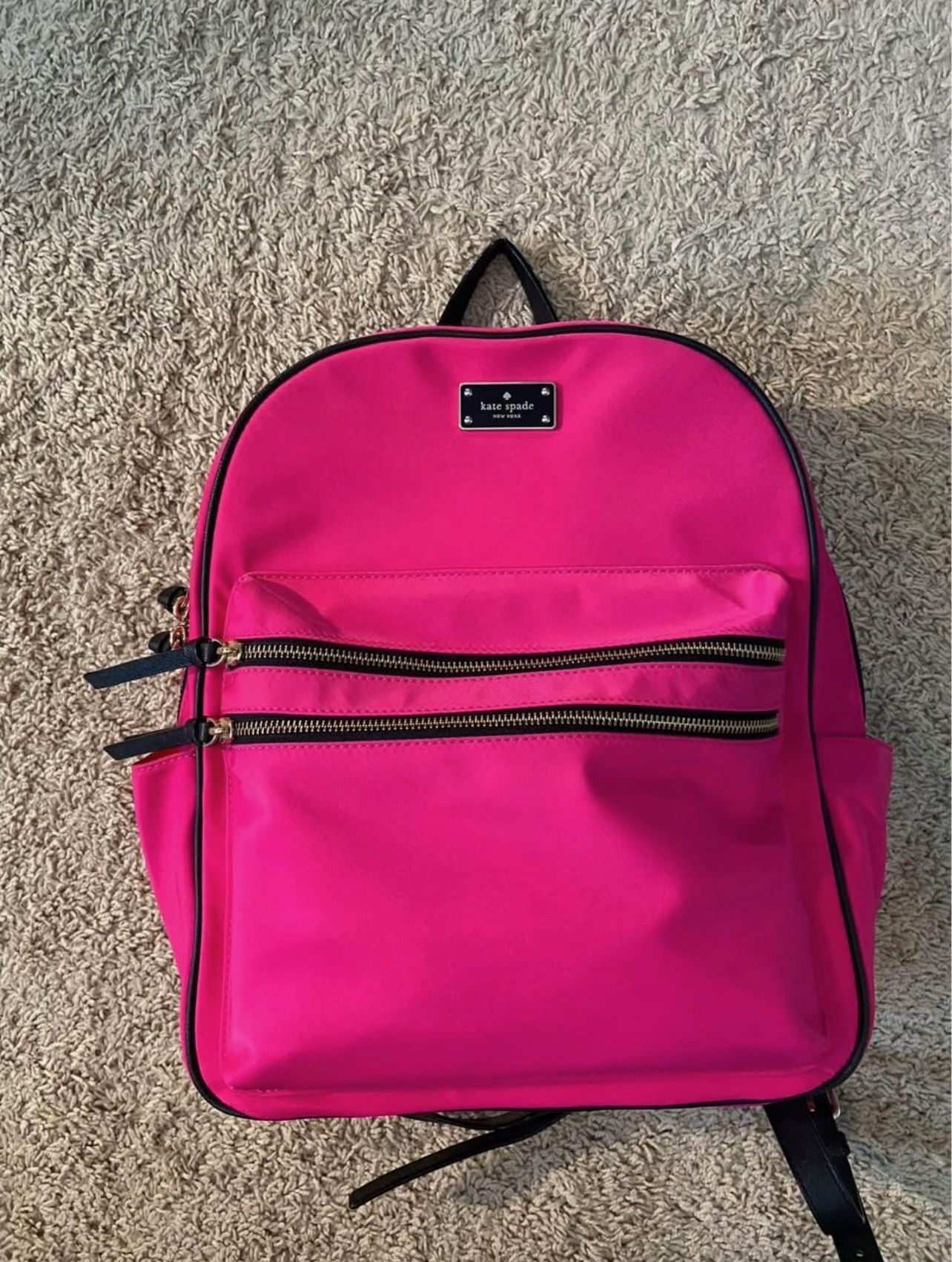 Kate Spade Neon Pink Backpack kate Spade Backpack P436 Neon Yellow Pink | Mercari main image 3