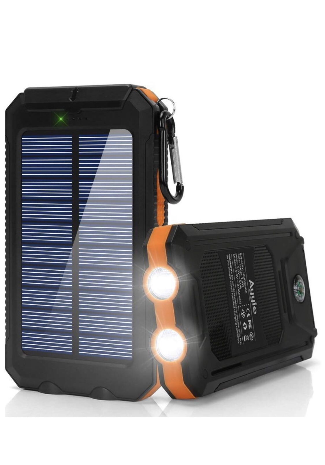 Solar charger battery backup /flashilight 10000 mAh
