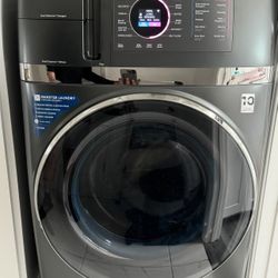 GE Profile 4.8-cu ft Capacity Carbon Graphite Ventless All-In-One Washer Dryer Combo
