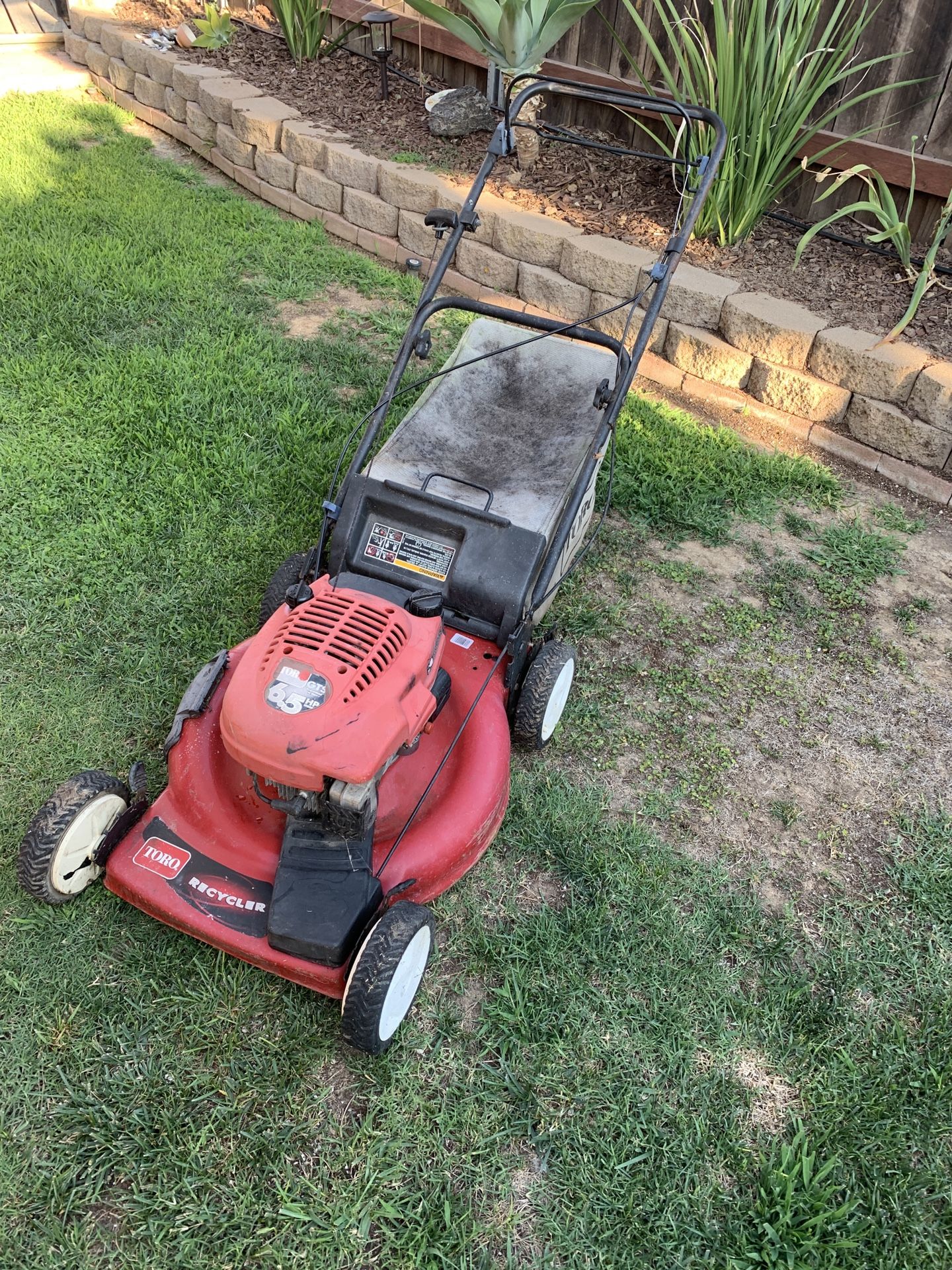 Toro self propelled lawn mower