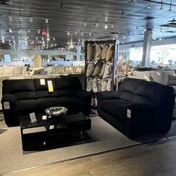 Black Couch And Loveseat