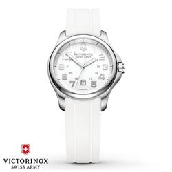 Victorinox Mint Condition Ladies White Rubber Strap 32mm