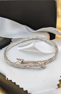 Vintage925 Sterling Silver BRICKLAYER LINK BRACELET