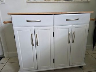 Rolling Island Cart Kitchen