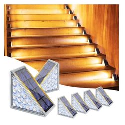 Solar Stair Triangle LED Lights (6-pack)