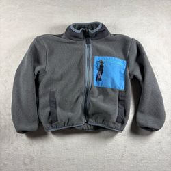 Patagonia Synchilla Jacket Kids XS 5-6 Gray Fleece Sweater Zip Hoodie #2B