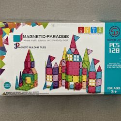 New Magnetic Toy 128 PCs , 3D Magnetic Building block set 