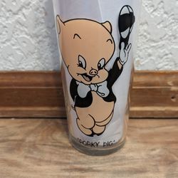 Vintage 1973 Porky Pig Pepsi Glass Collection Series Looney Tunes 