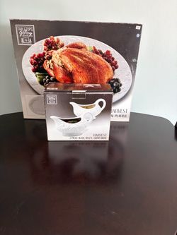 Turkey Platter and Gravy Boats