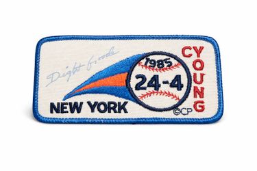Vintage 1985 New York Mets “24–4” Patch – Possible Dwight Gooden Auto – C.P. Young – $75 
