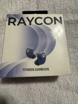 Raycon Fitness Bluetooth True Wireless Earbuds with Built in Mic 56 Hours of Battery, IPX7 Waterproof, Active Noise Cancellation. Blue . New sealed  I