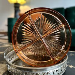Salmon Pink Colored Depression Glass