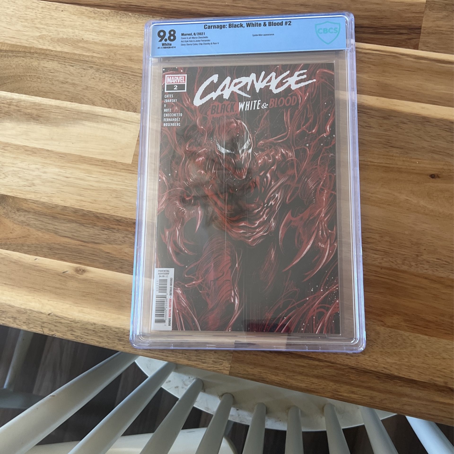 Rare Carnage Variant Cover Number 2cbcs 9.8 Comic Book