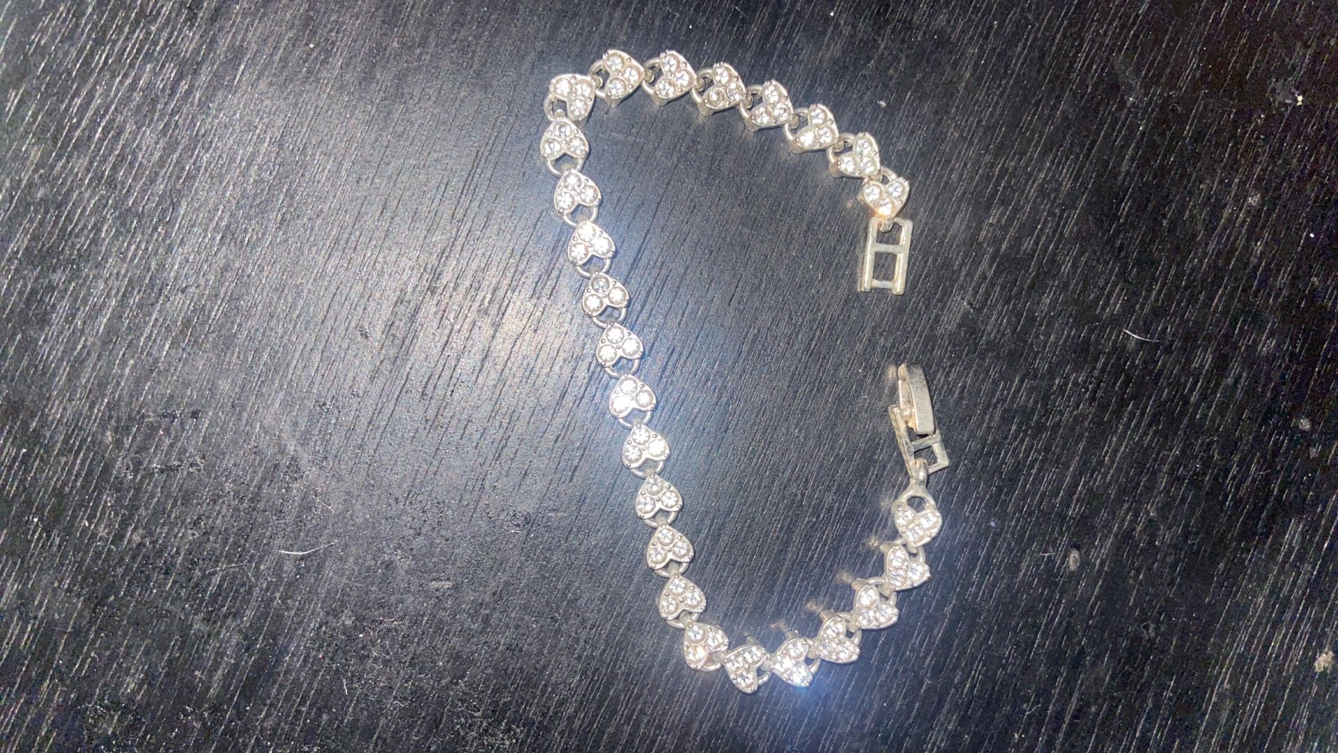 Beautiful Diamond Heart Bracelet