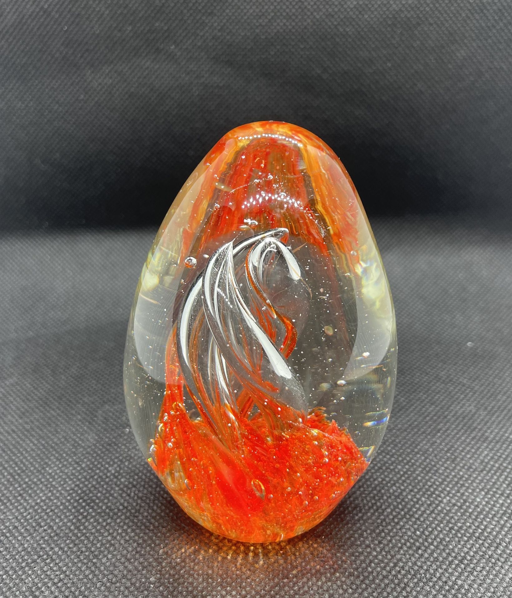 Pretty Vintage Hang Blown Paperweight