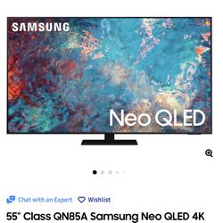 Samsung 55” QN85A, New in box