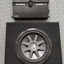 10” Kicker Subwoofer & 1600W Amplifier