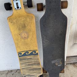 Two Long Board Skate Boards Sector 9 Kryptonics 