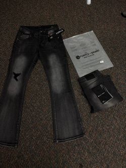 Purple jeans