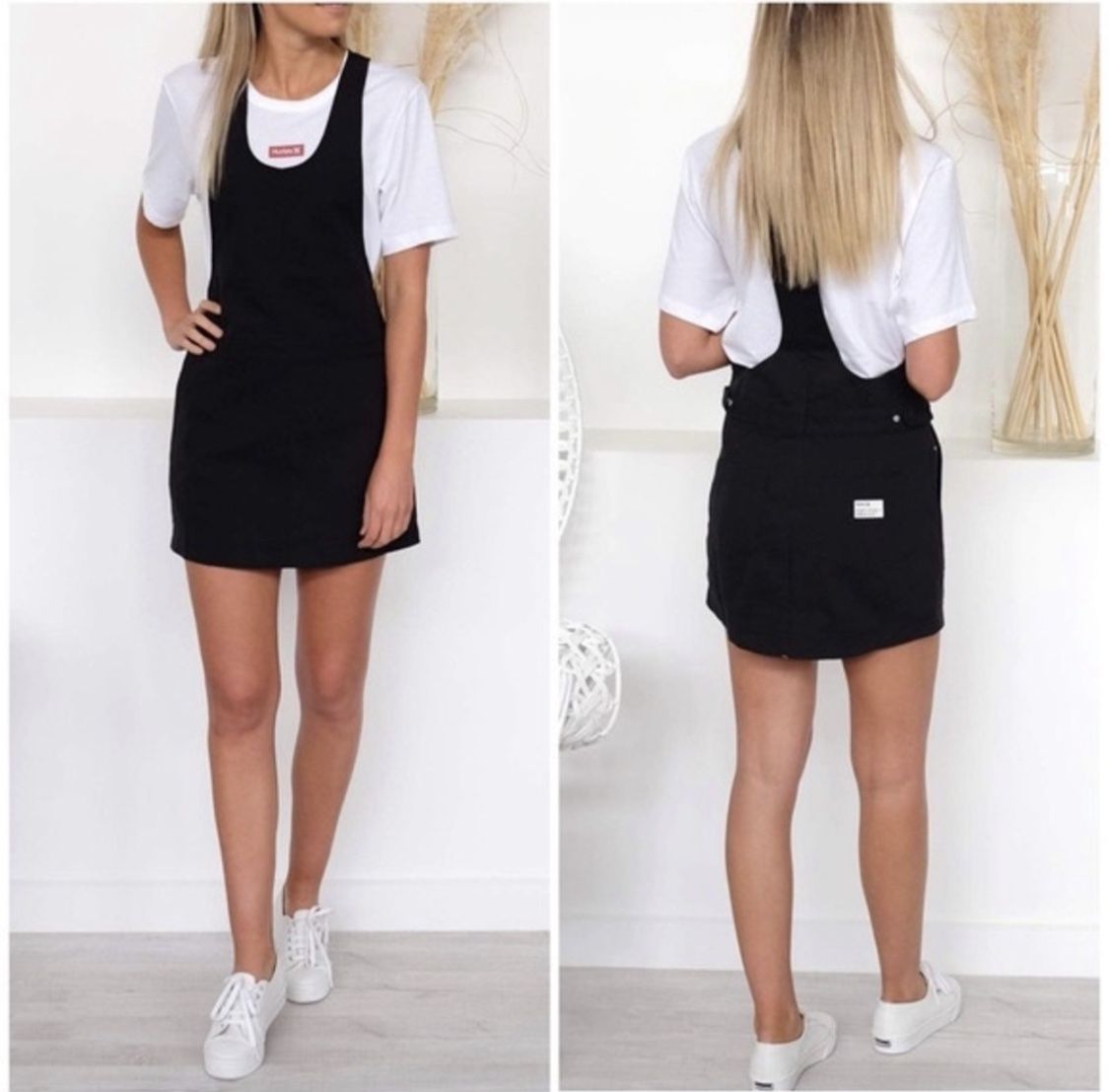 Hurley Women’s Overall Dress Black Size Large