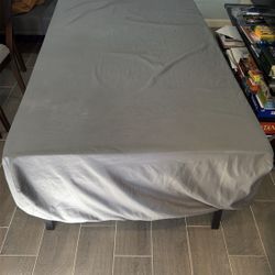 Twin Mattress with Foldable Metal Bed Frame And Memory Foam 