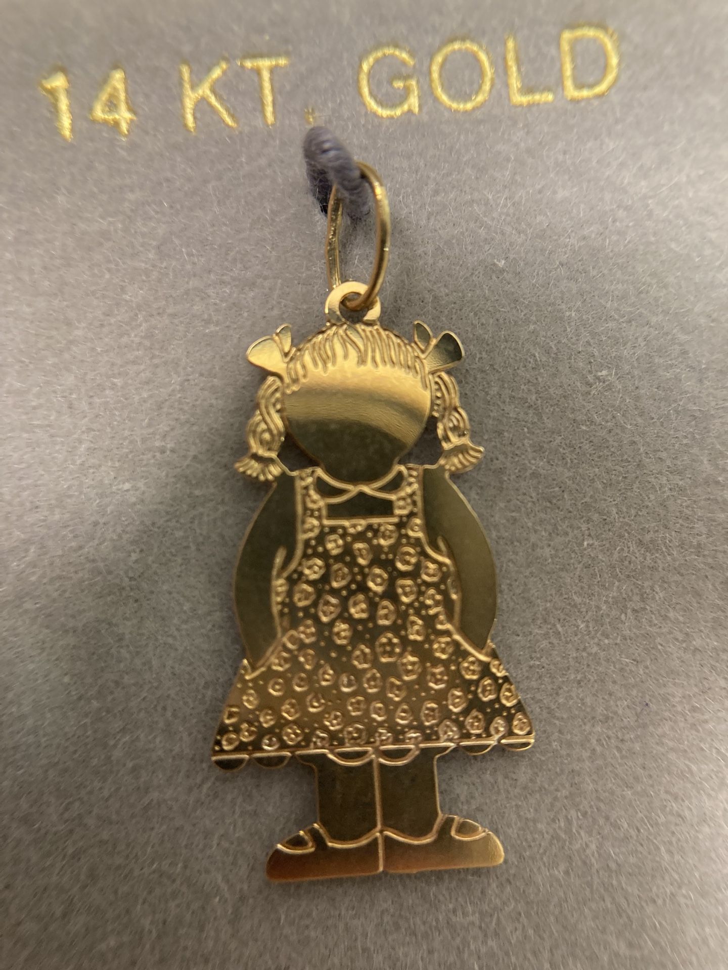14k Golden Girl Pendant
