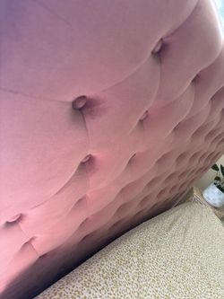 Pink Velvet Head Board 