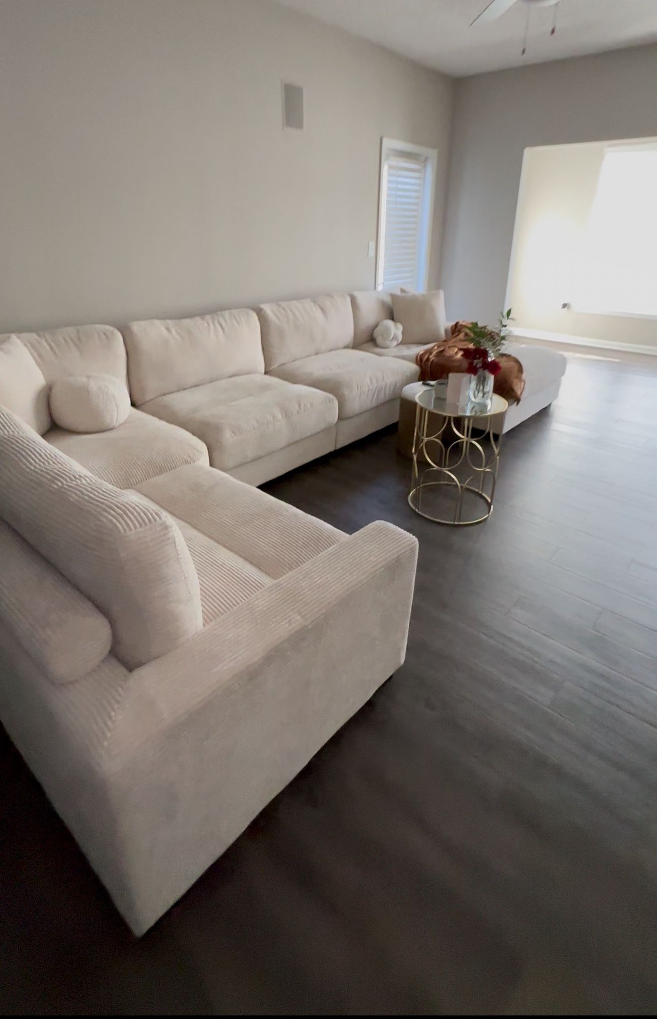 Cream Sectional