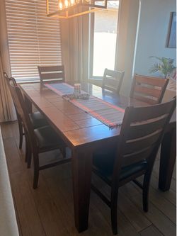 Solid wood dining set