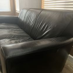 Natuzzi Leather Couch 
