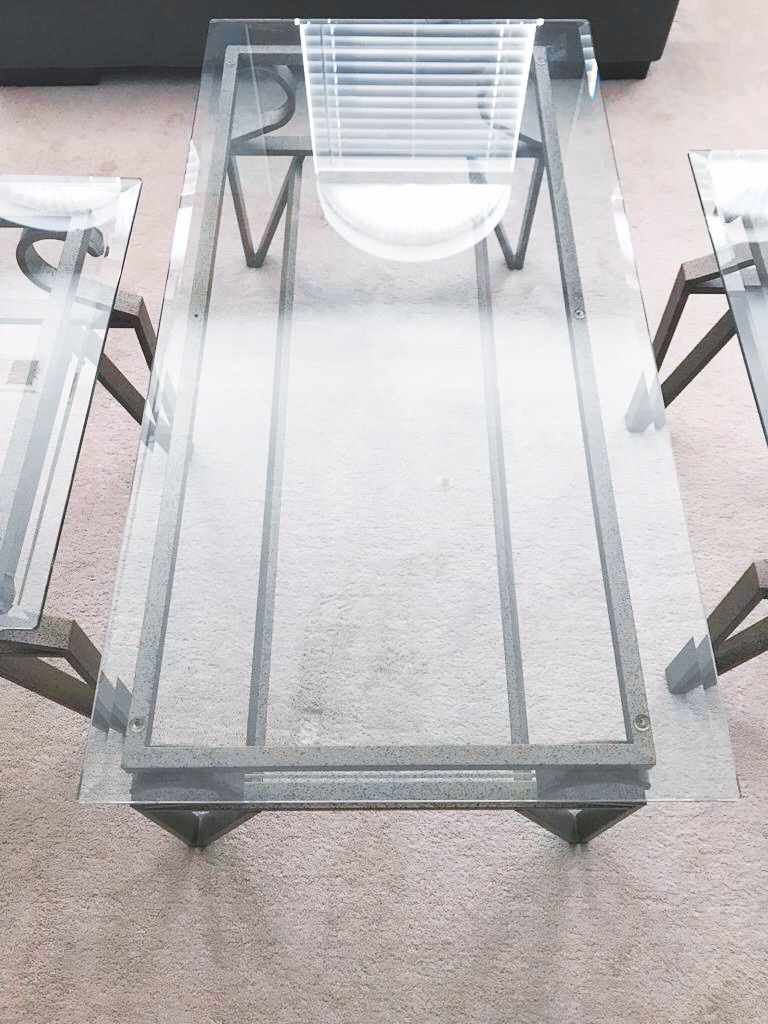 Glass Coffee Table & 2 End Tables (PENDING SALE)