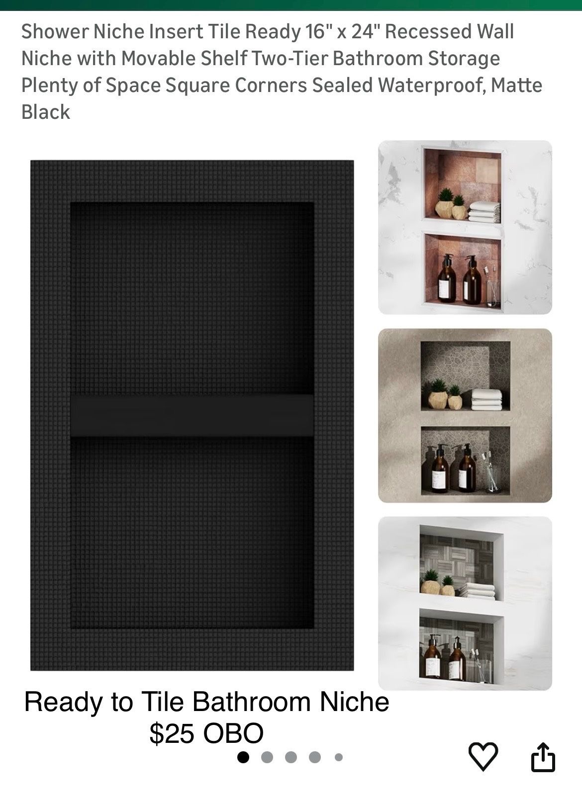 Bathroom Shower Niche 