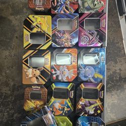 Empty Pokemon Tins