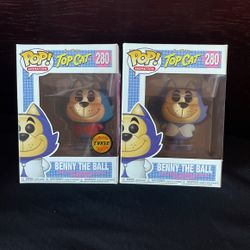 Funko Pop Benny The Ball 280 And Chase Tom Cat Hanna Barbera