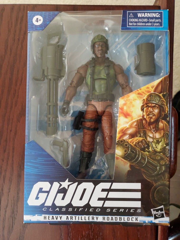 Joe Classified Series Heavy Artillery Roadblock Action