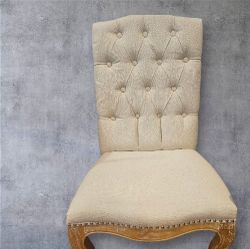 tufted nailhead dining chair