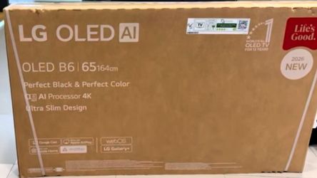 65B6E 65” Lg smart 4k oled HDR tv