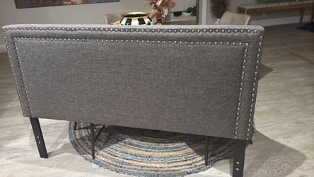 Queen bed and tv stand